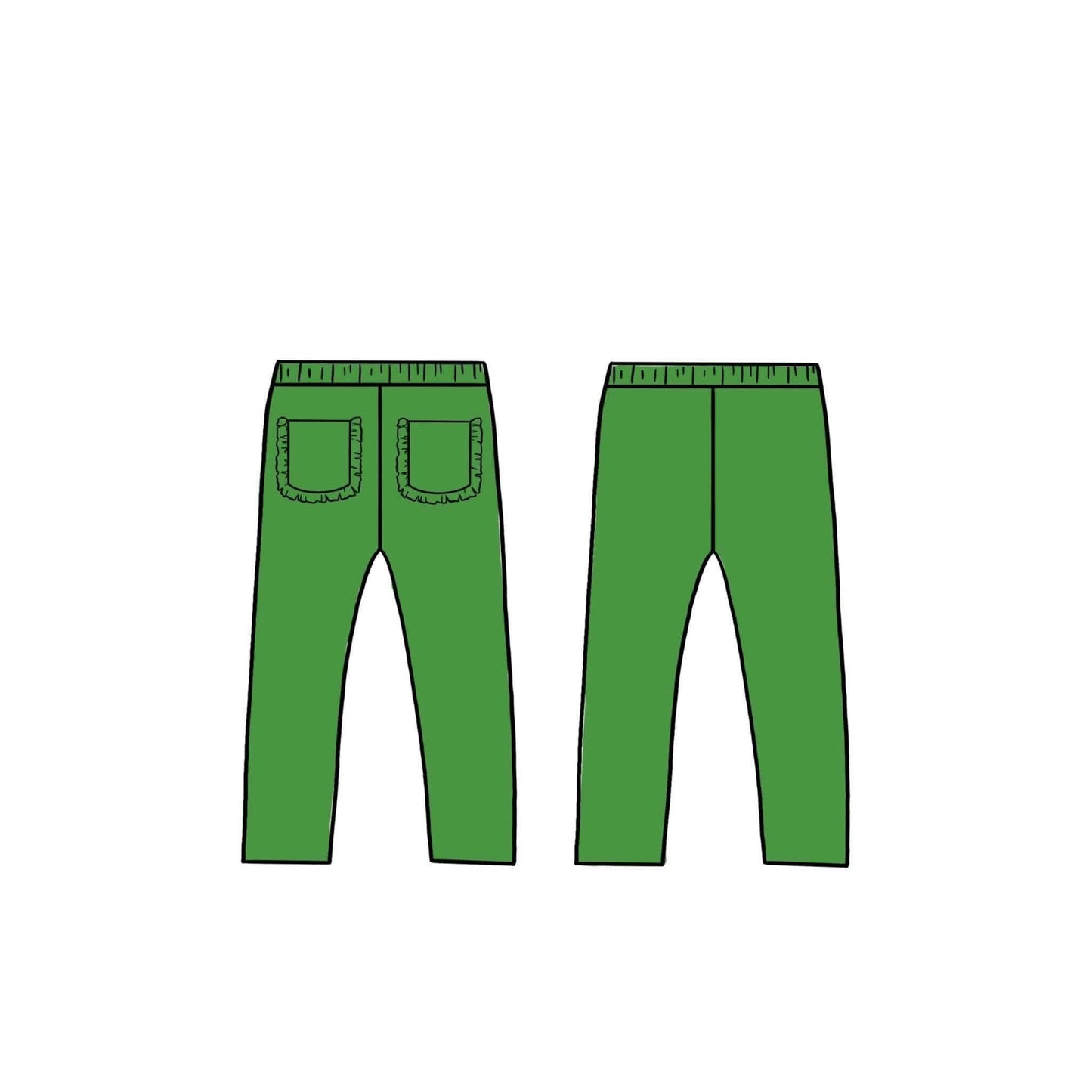 (2026 BTS BYOP)Green Leggings