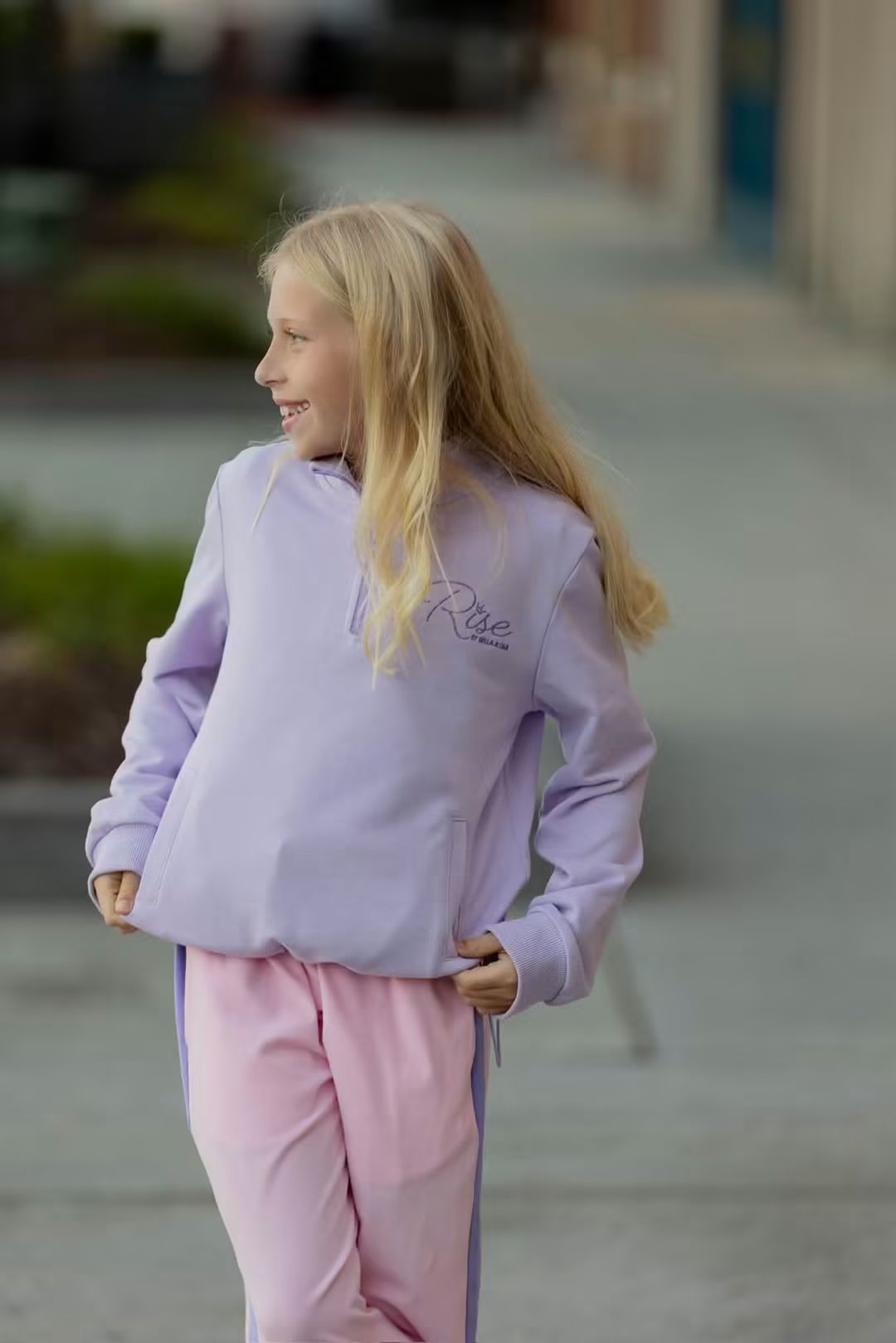 (2026 First Release) Rise Purple Half Zip Pulllover