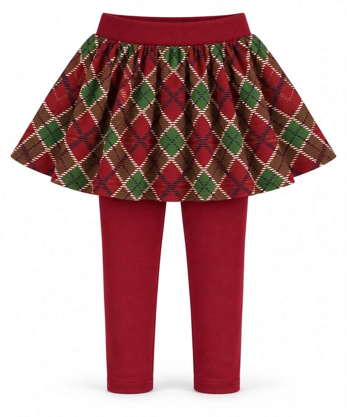(2026 Christmas BYOP) Plaid Skirted Leggings