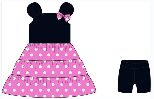 (2026 Character Athletic Collection) Pink Mouse Pals Athletic Dress