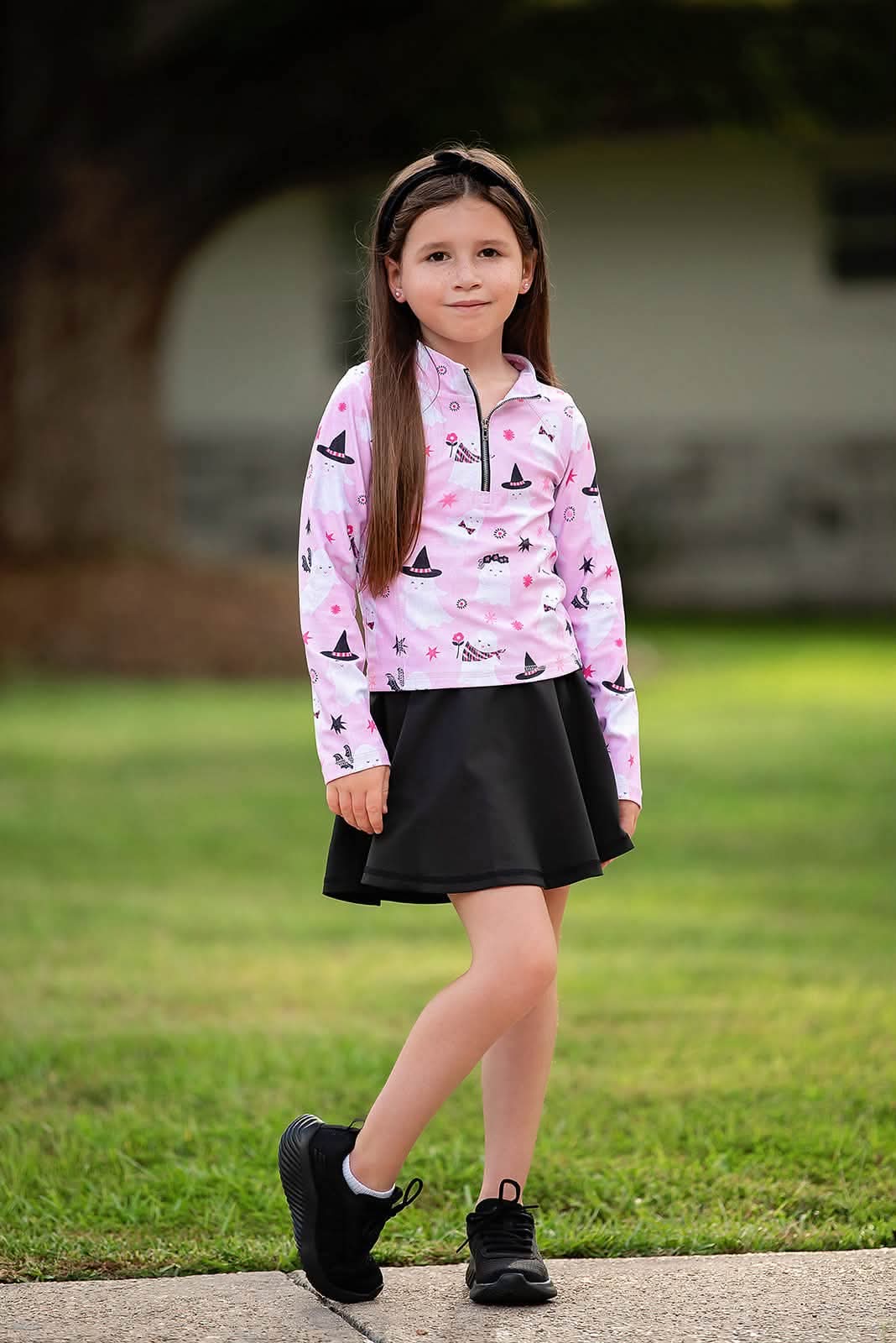 (2025 Boo Crew) Pink Ghost Athletic Set