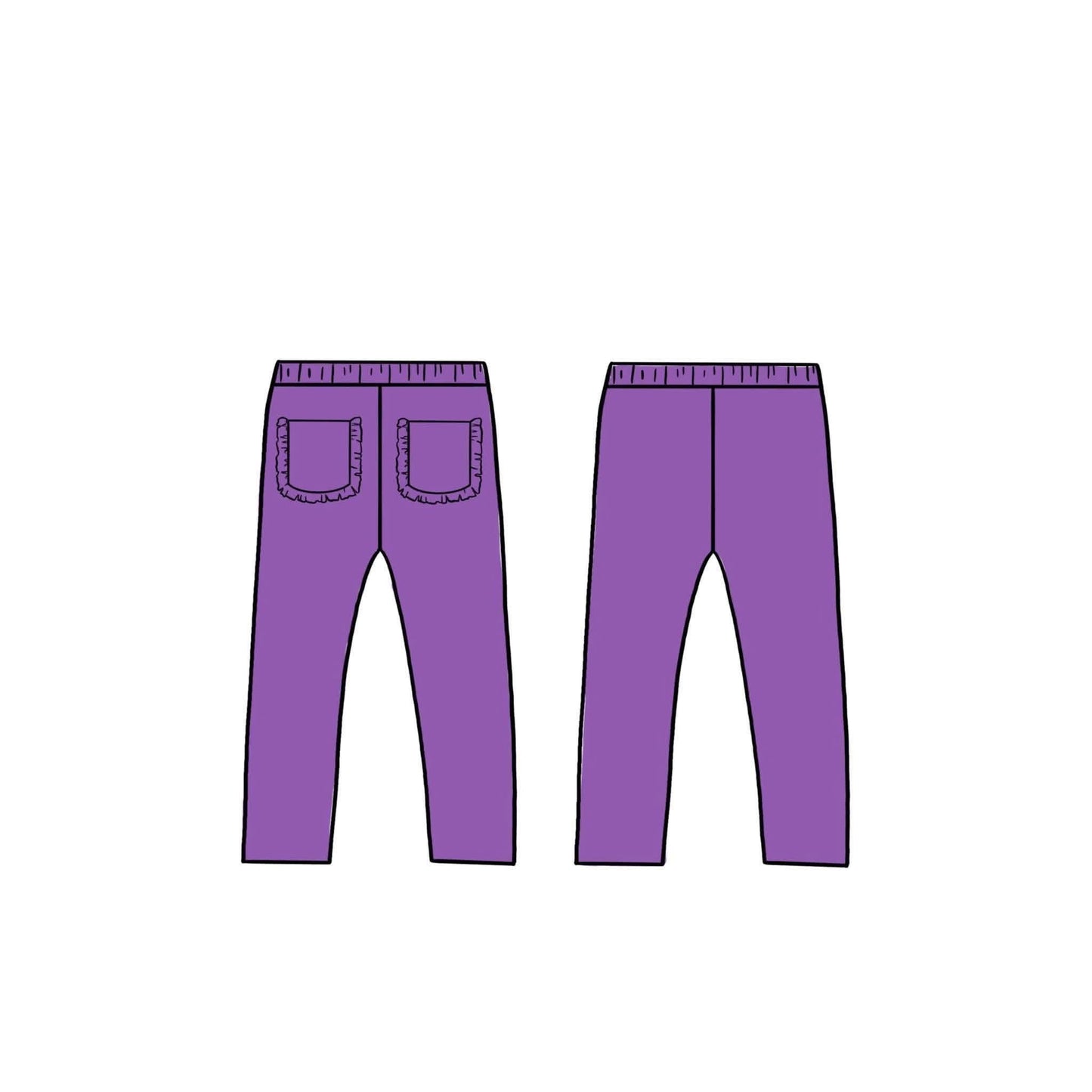 (2026 BTS BYOP)Purple Leggings