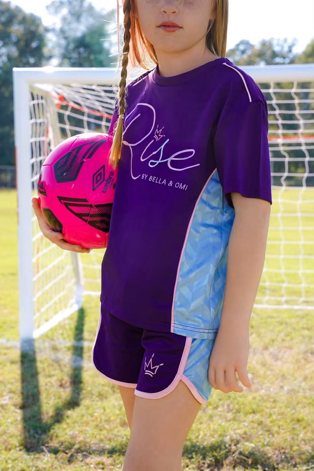 (2026 First Release) Rise Purple Short Sleeve Athletic Set