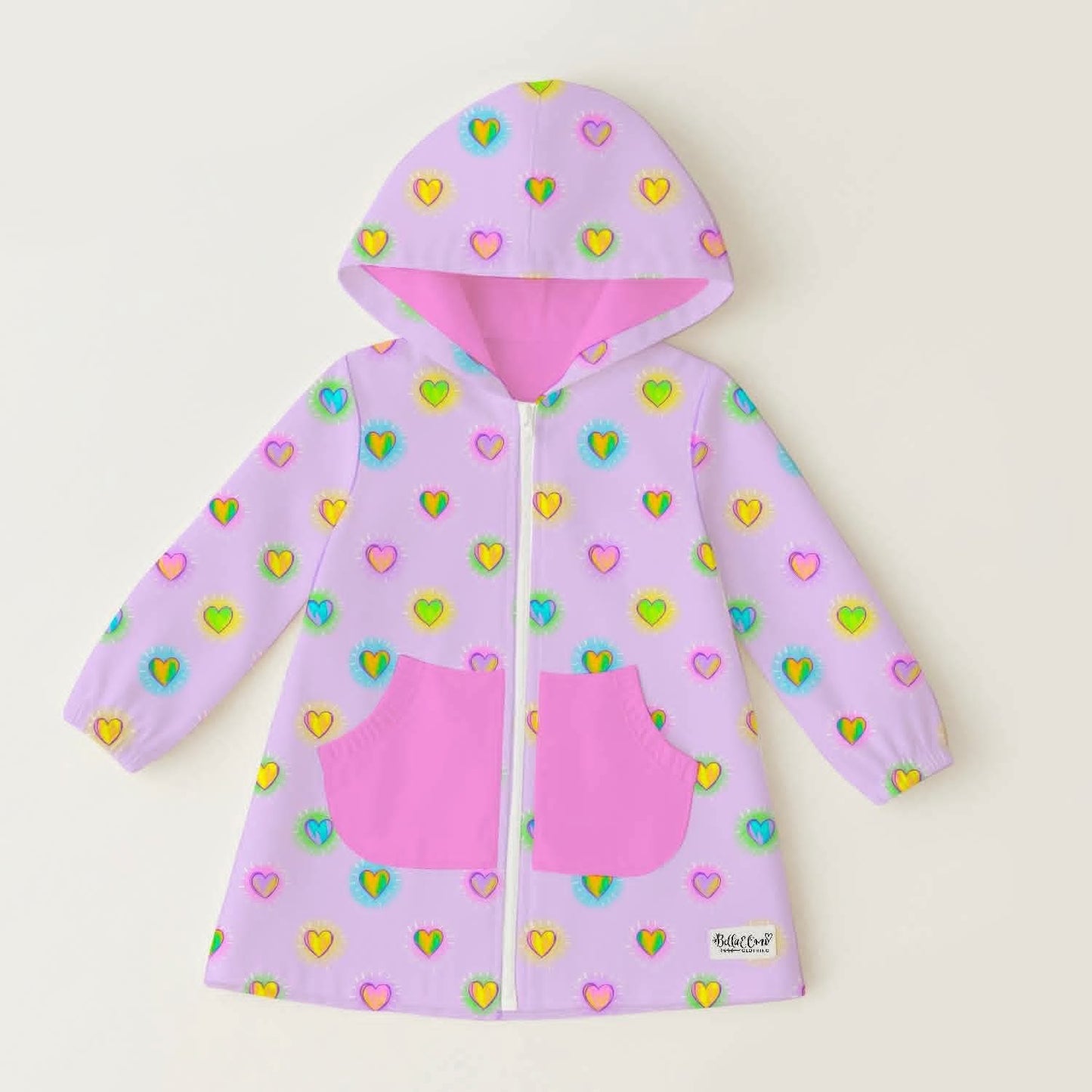 Extras (2025 Final Easter Collection) Hearts Raincoat