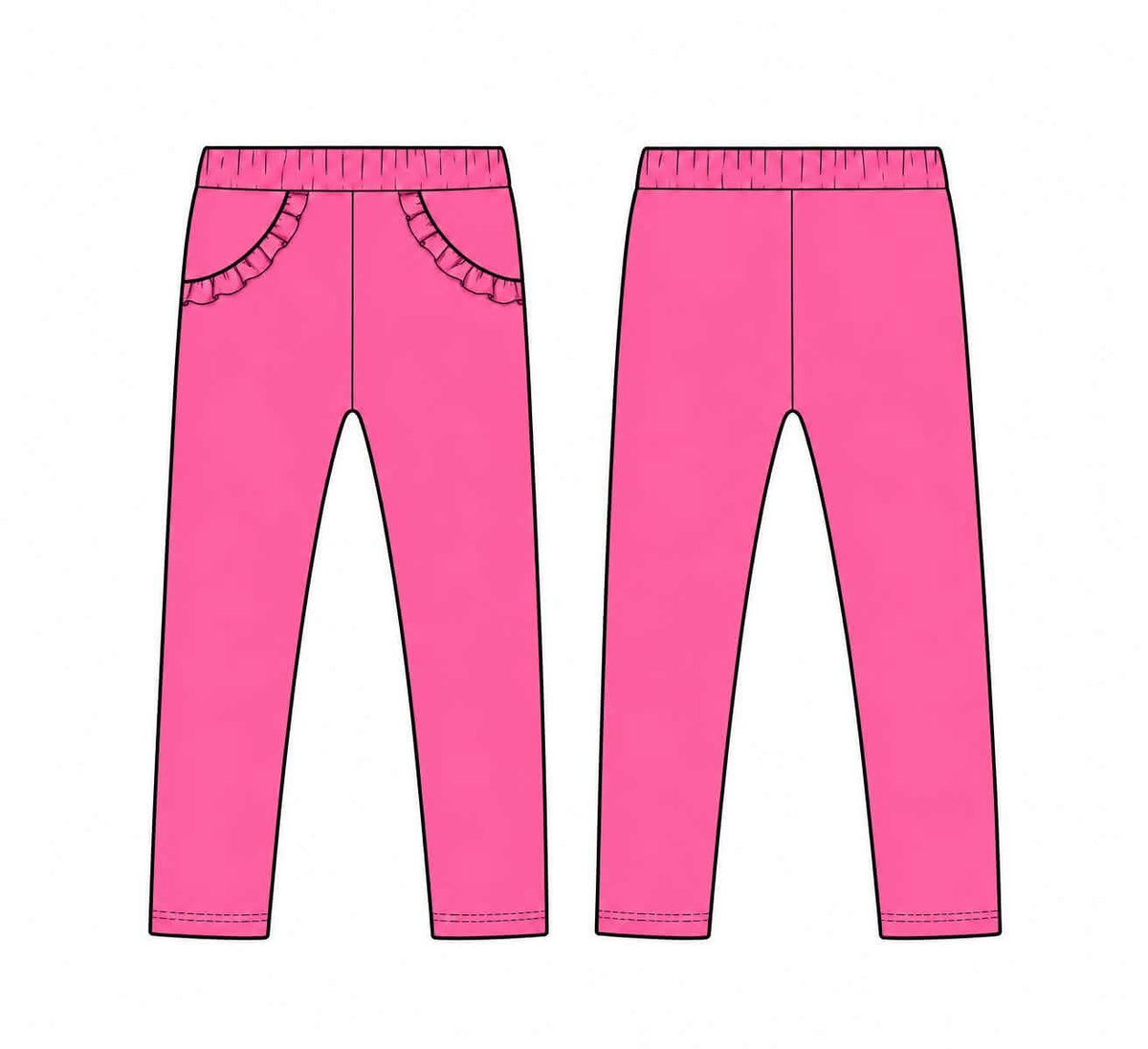 (2026 Winter Mix & Match) Hot Pink Leggings