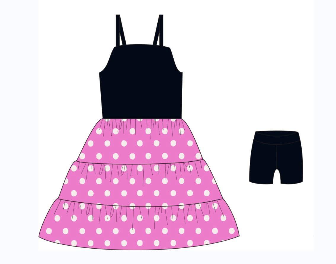 EXTRAS (2026 Character Athletic Collection) Pink Mouse Pals Mommy  Athletic Dress