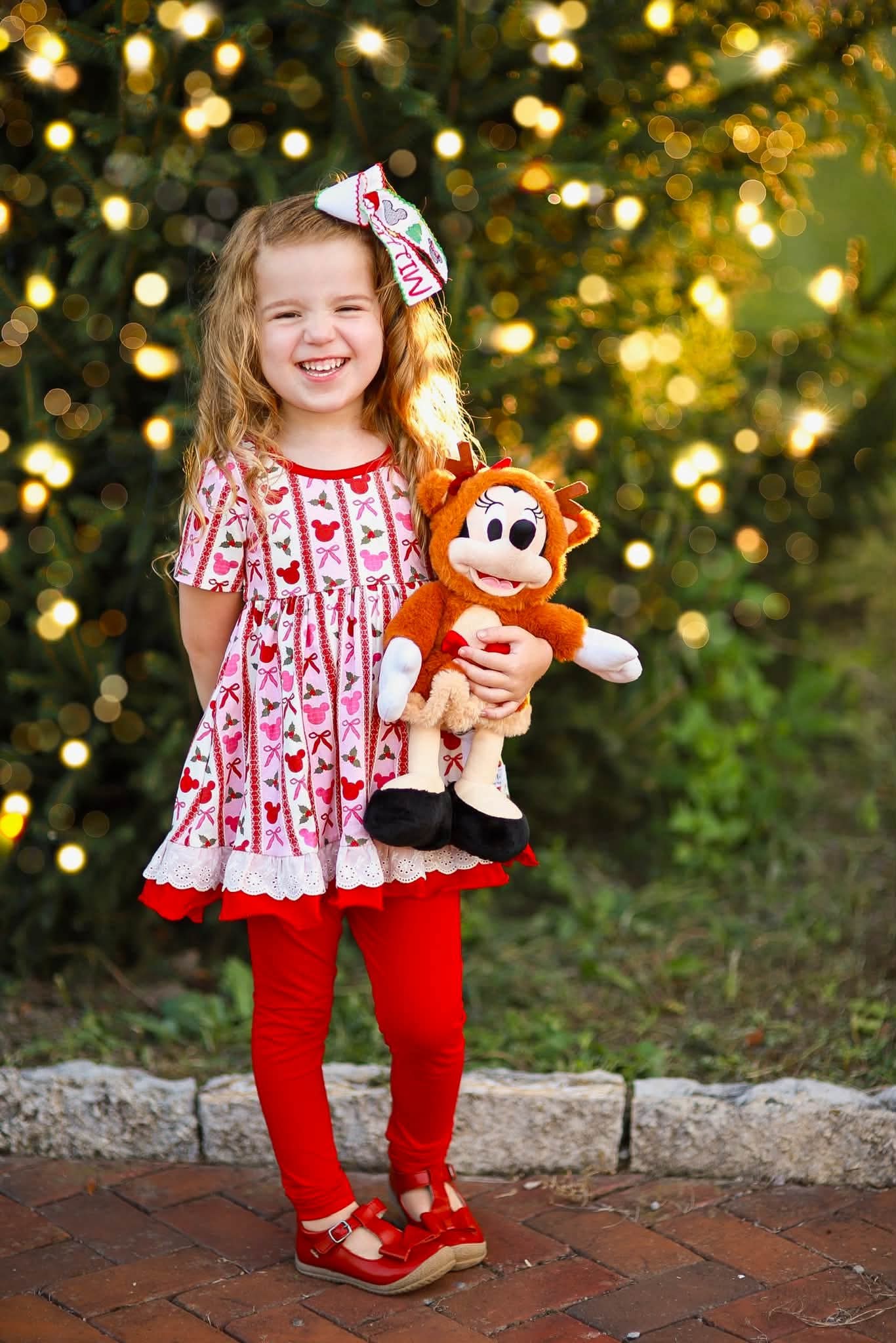 (2026 Character Christmas) Christmas Mouse Short Sleeve Playset