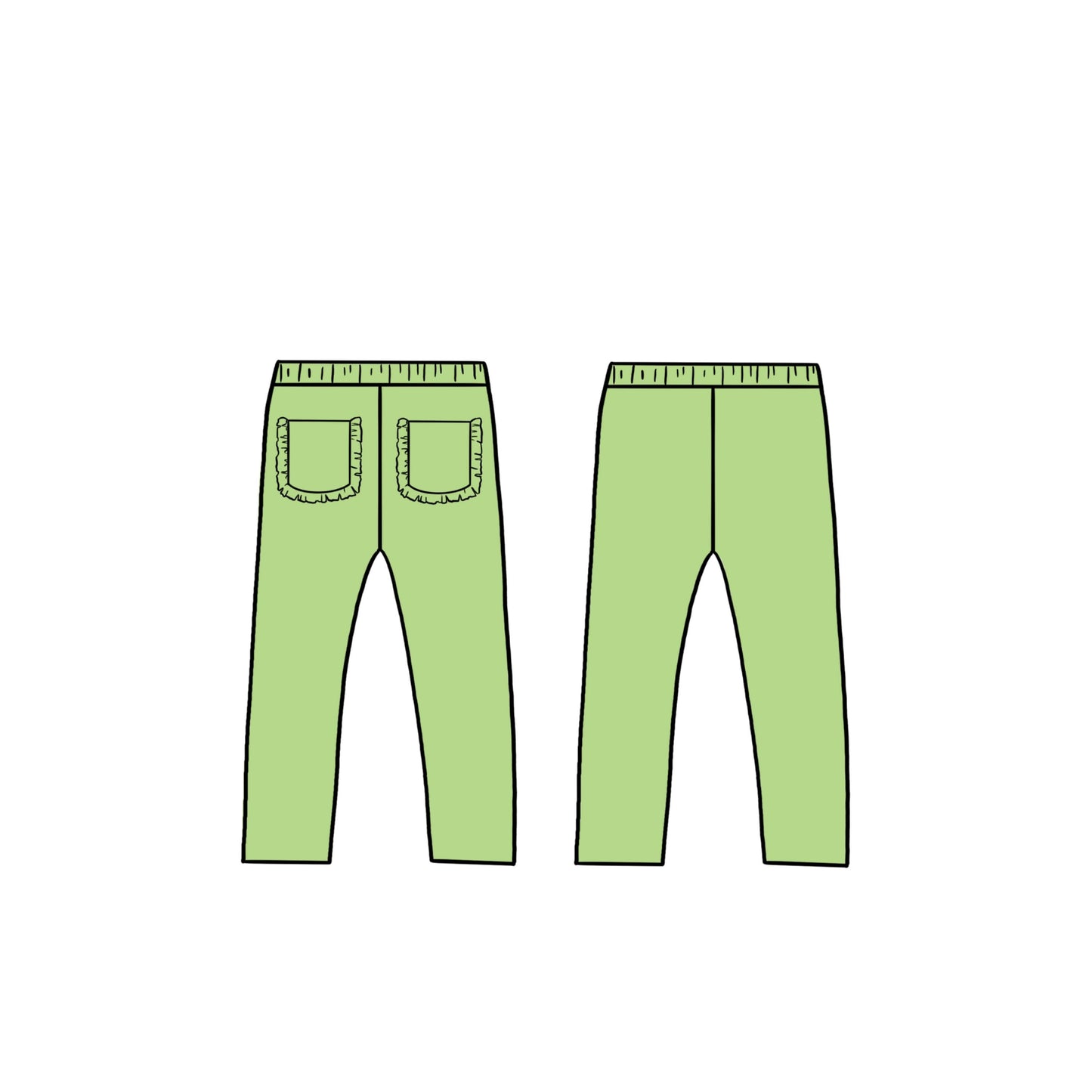 (2026 Princess Playests) Green Leggings