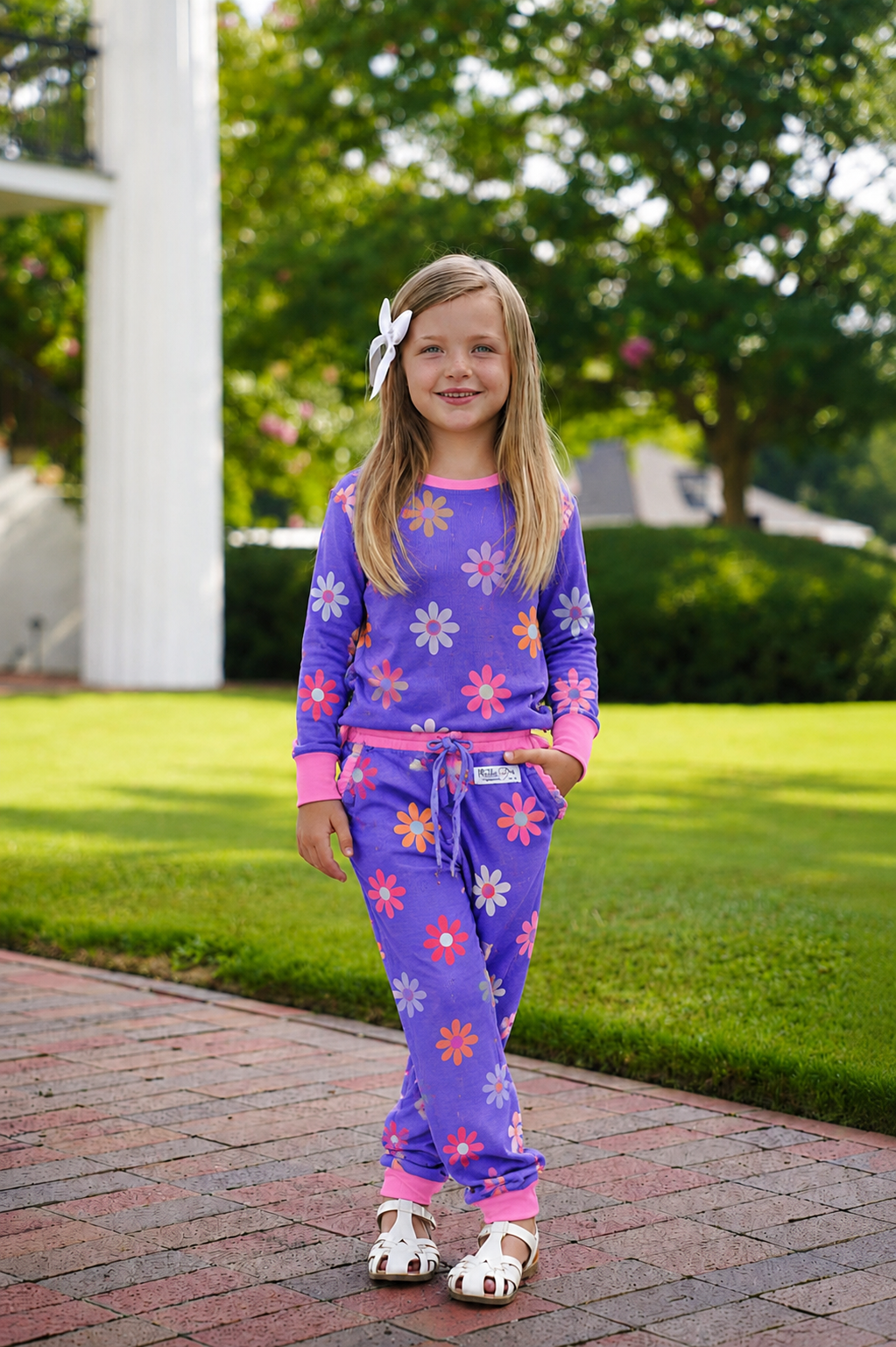 (2026 Comeback Joggers) Purple Flowers