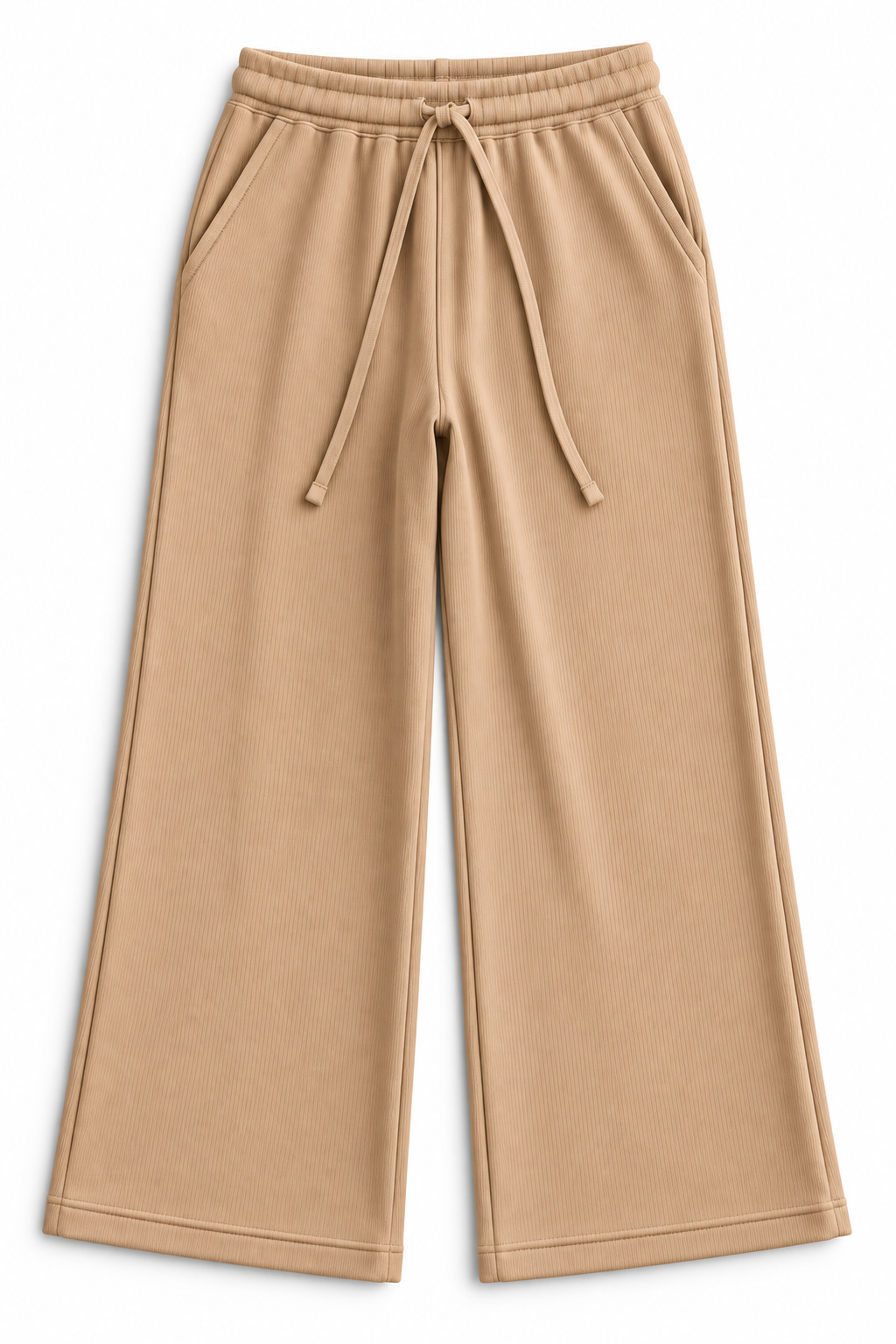 (2026 Mommy & Me Ribbed Joggers) Tan Mommy Pants