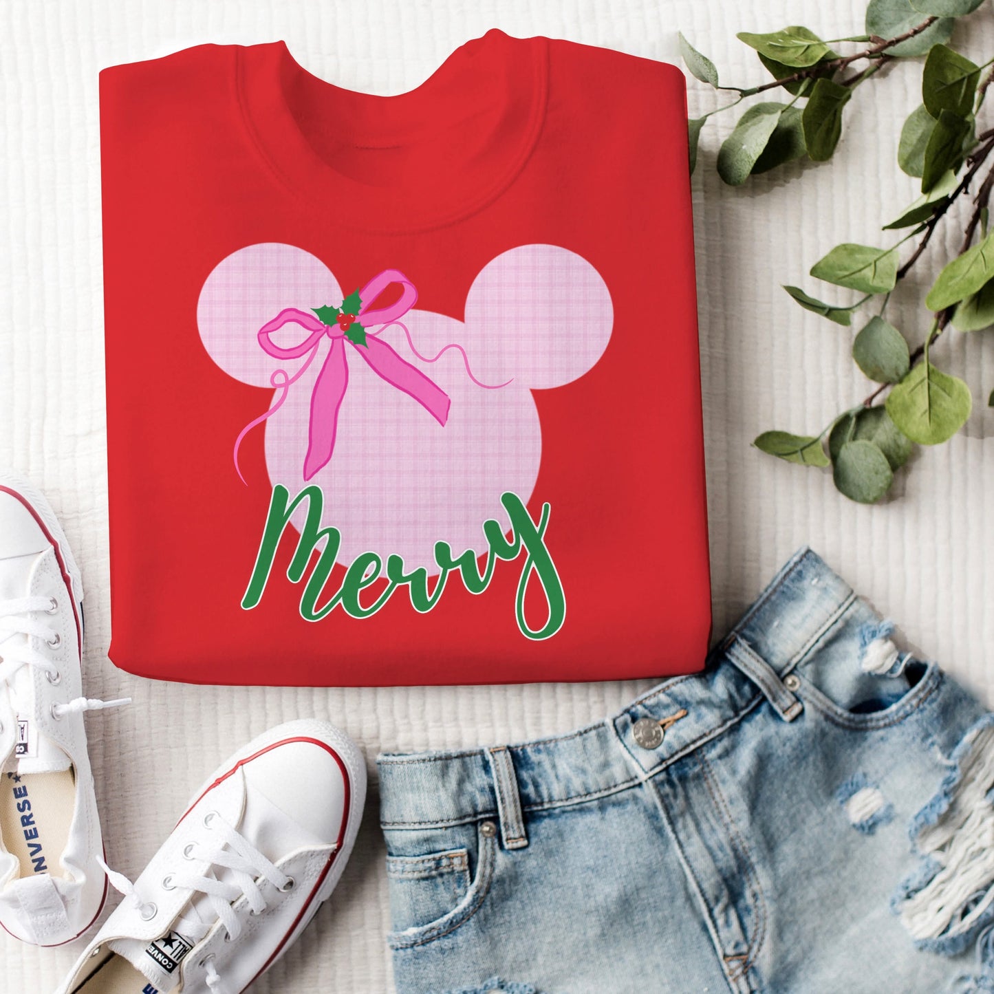 (2026 Character Christmas) Mommy Merry Mouse Sweatshirt