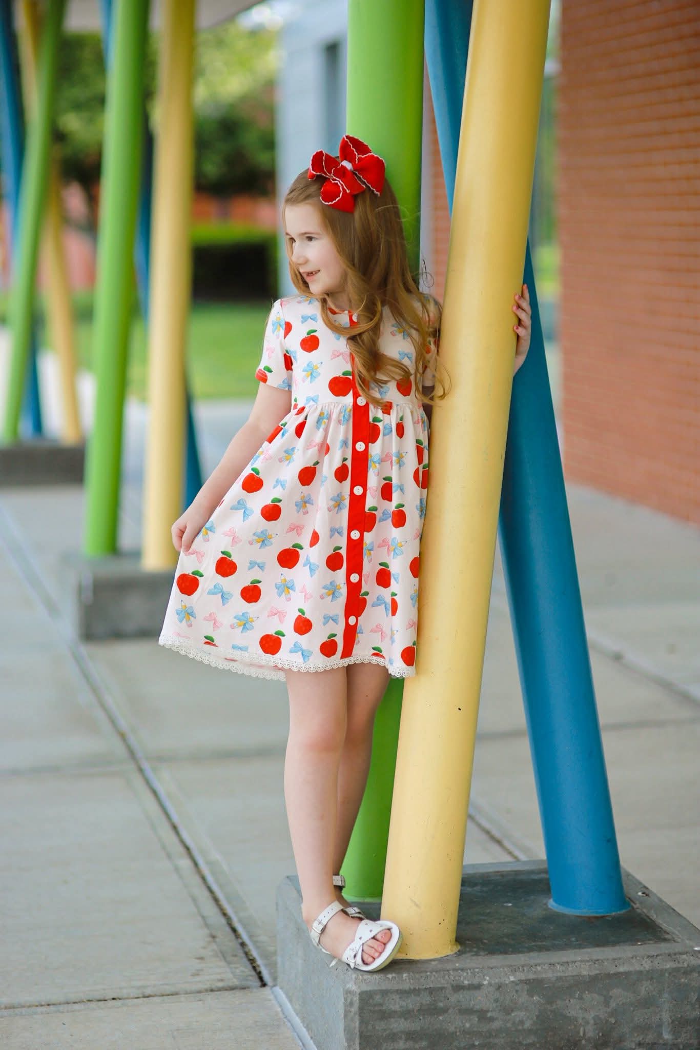 Extras (2026 Apple Collection) Apple Button Front Dress