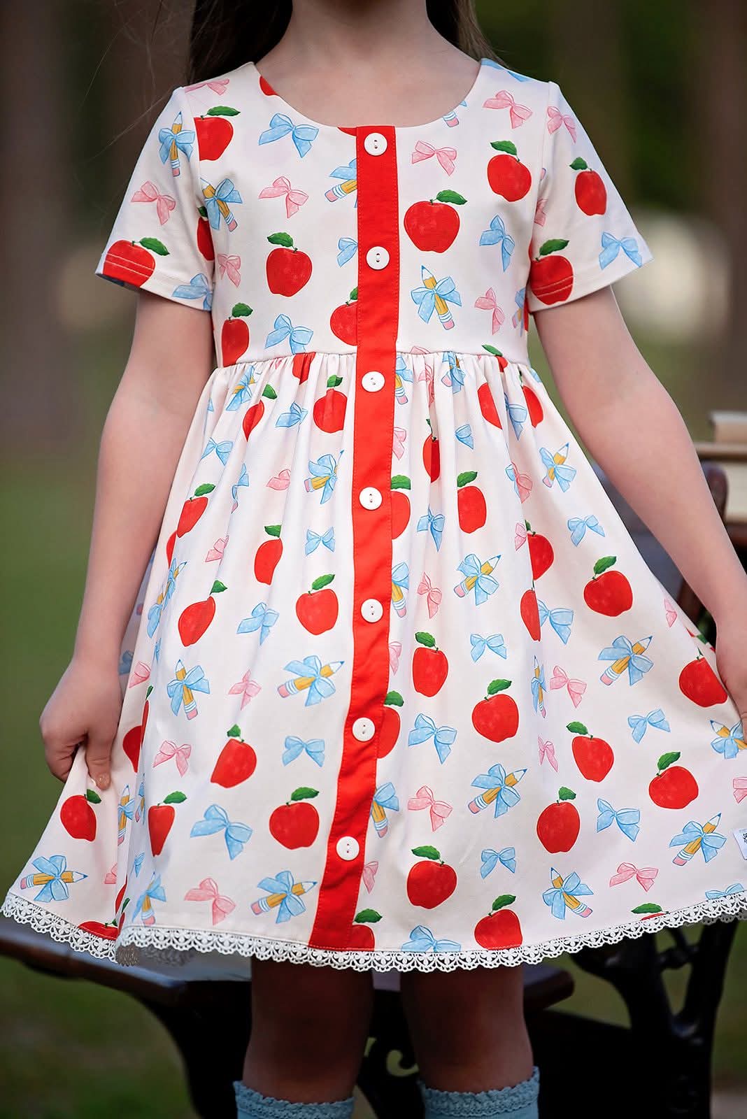 Extras (2026 Apple Collection) Apple Button Front Dress