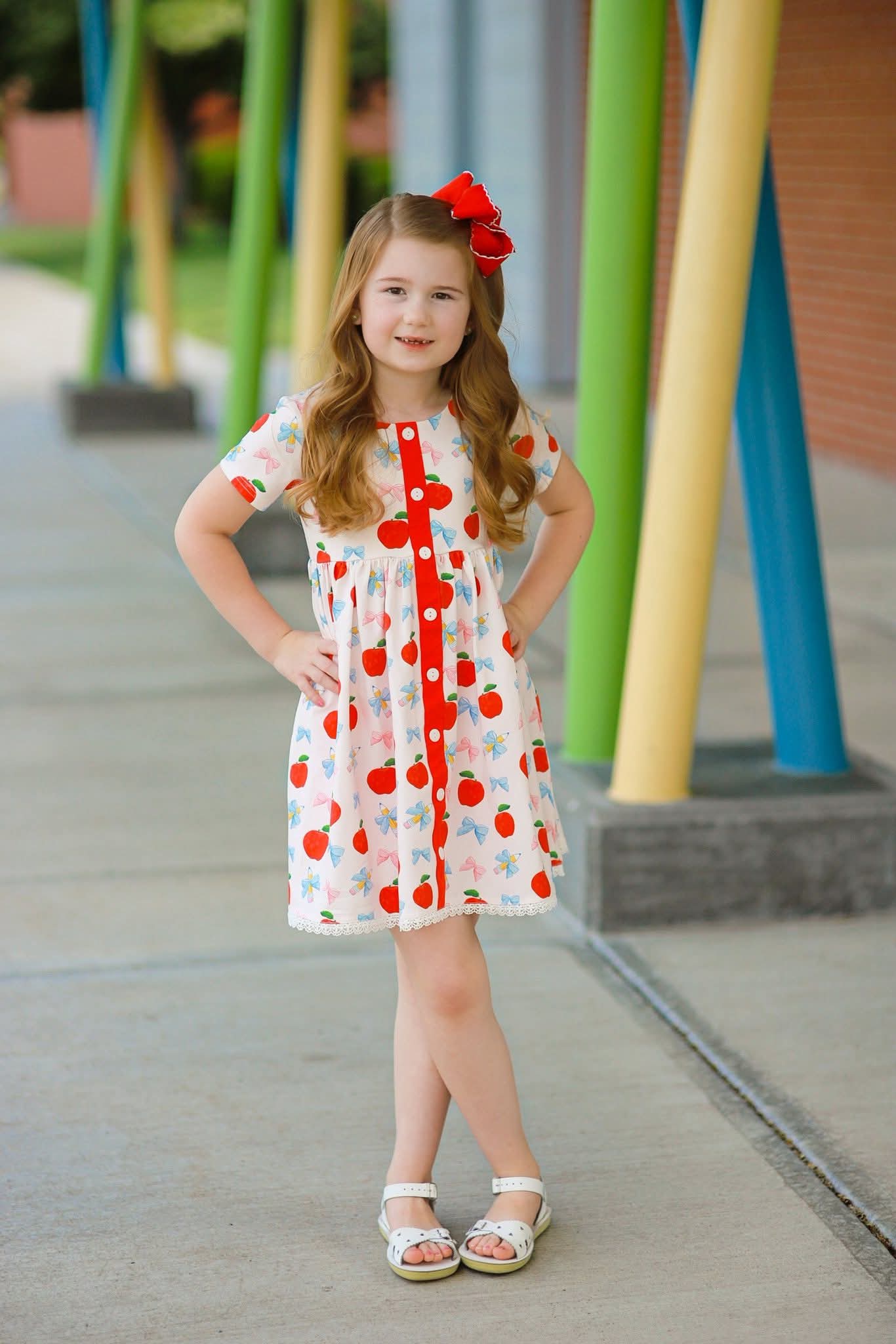 Extras (2026 Apple Collection) Apple Button Front Dress