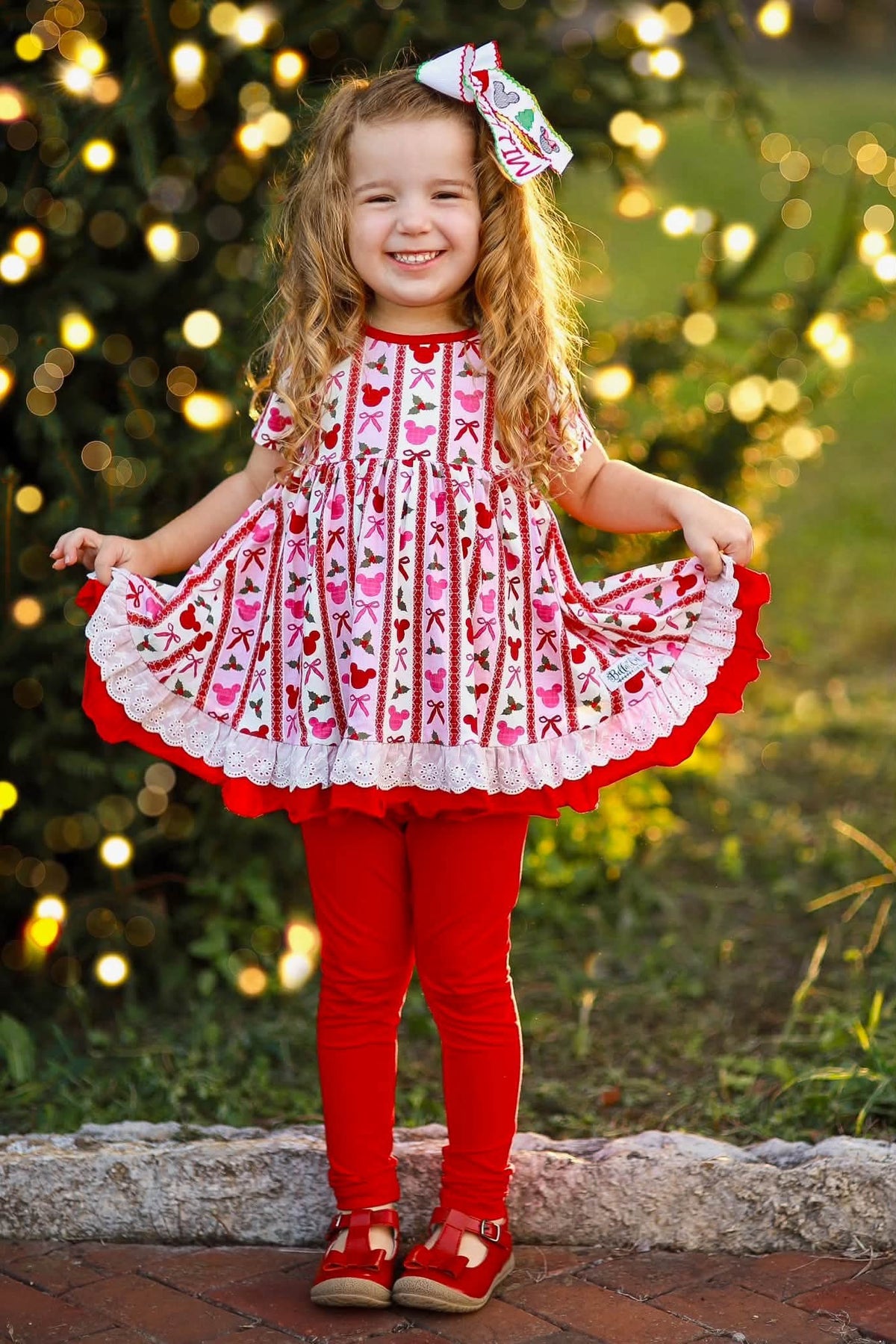 (2026 Character Christmas) Christmas Mouse Short Sleeve Playset