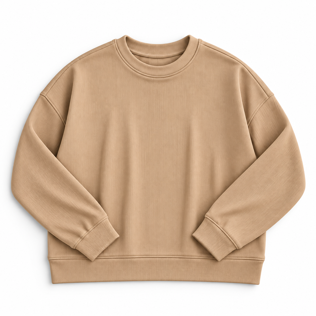 (2026 Mommy & Me Ribbed Joggers) Tan Mommy Top
